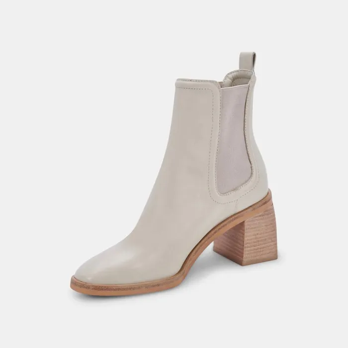Iliana Booties Ivory Leather Women Dolce Vita Boots and Booties