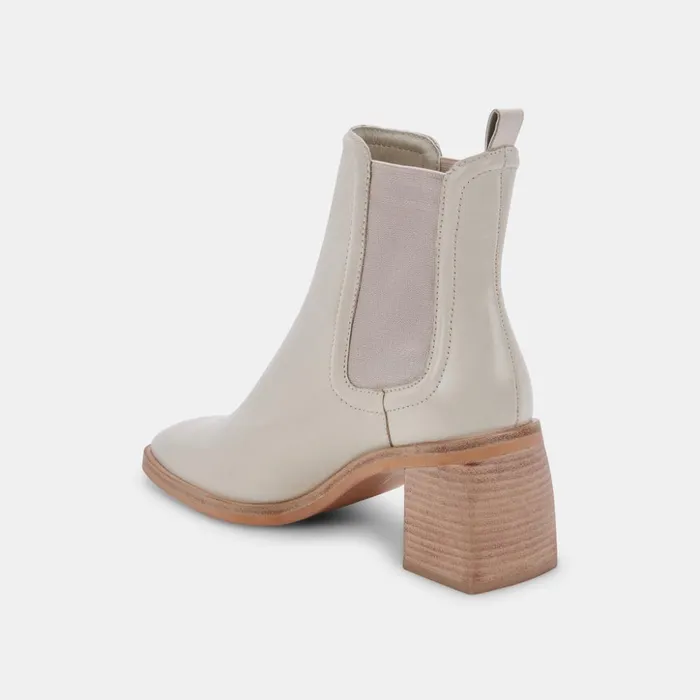 Iliana Booties Ivory Leather Women Dolce Vita Boots and Booties