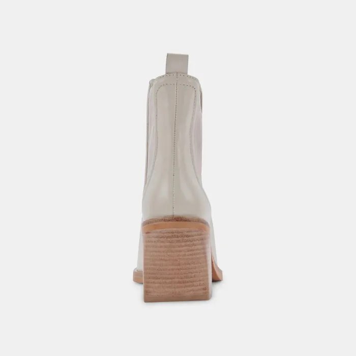 Iliana Booties Ivory Leather Women Dolce Vita Boots and Booties