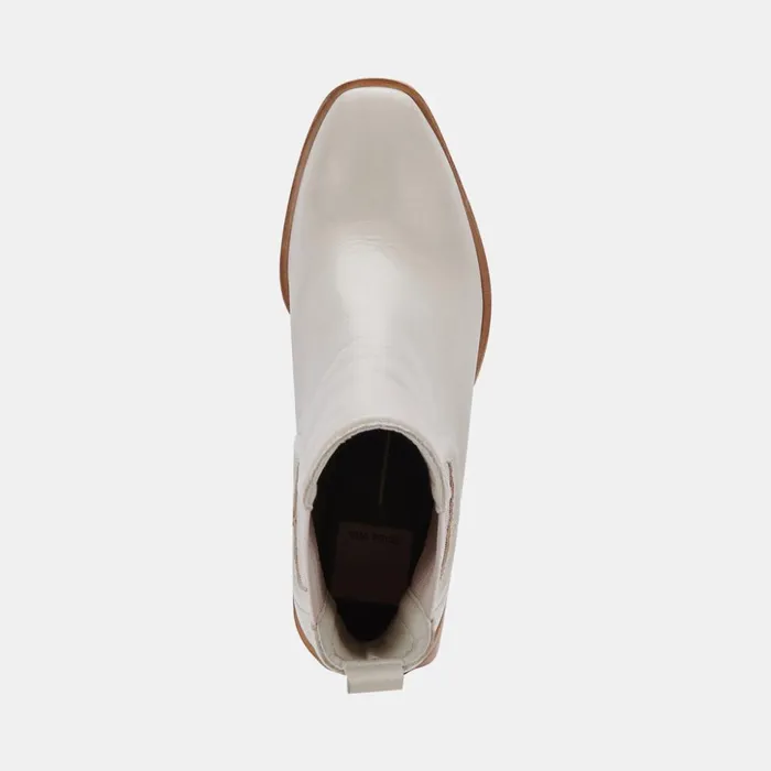Iliana Booties Ivory Leather Women Dolce Vita Boots and Booties