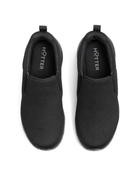 Instinct Trainers Black Women Hotter Flat Shoes