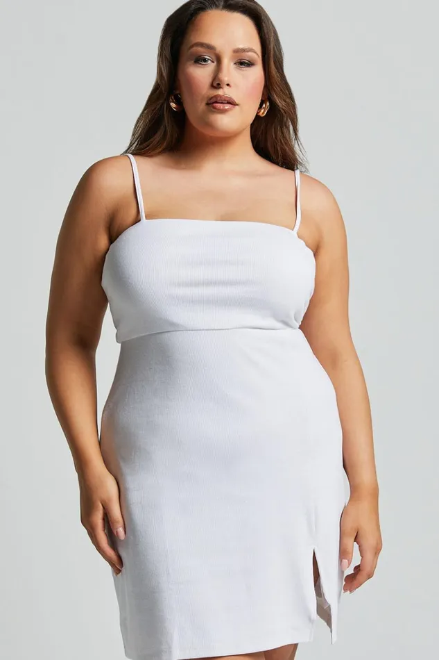 Island Babe Mini Dress 8211 Strappy Bodycon Dress In White Women Showpo Basics