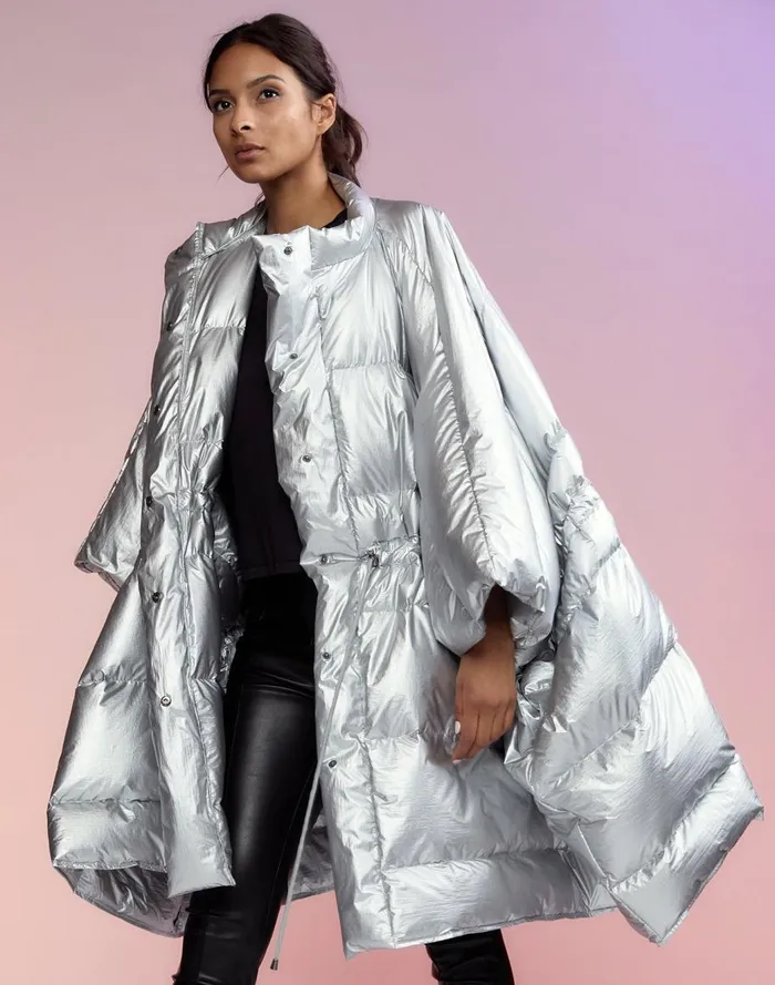 Jackets and Coats Women Cynthia Rowley Chrome Puffer Jacket