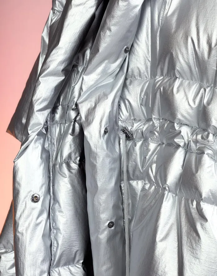 Jackets and Coats Women Cynthia Rowley Chrome Puffer Jacket