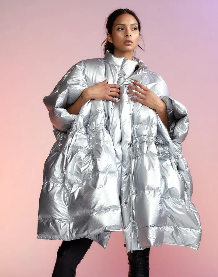 Jackets and Coats Women Cynthia Rowley Chrome Puffer Jacket