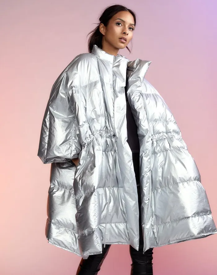 Jackets and Coats Women Cynthia Rowley Chrome Puffer Jacket