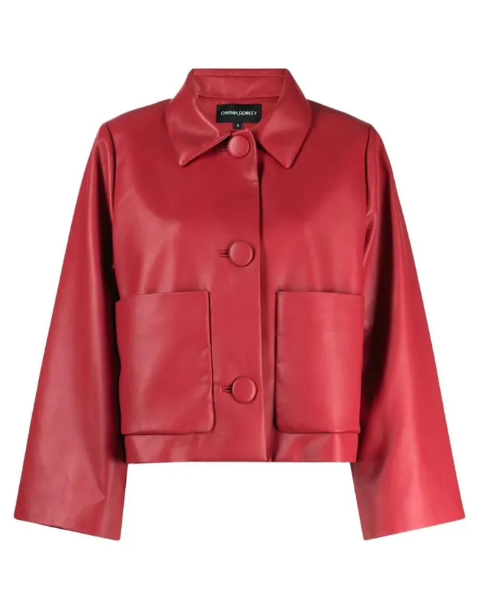 Jackets and Coats Women Cynthia Rowley Vegan Leather Jacket