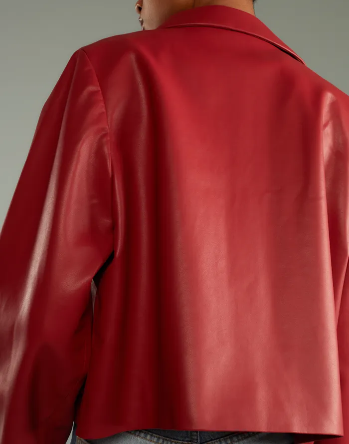 Jackets and Coats Women Cynthia Rowley Vegan Leather Jacket