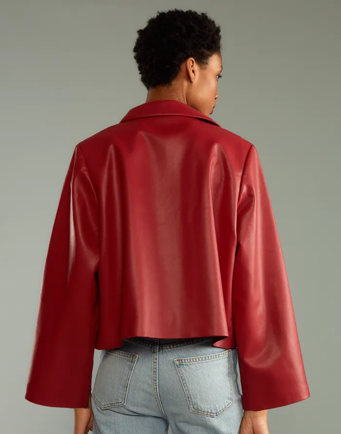 Jackets and Coats Women Cynthia Rowley Vegan Leather Jacket