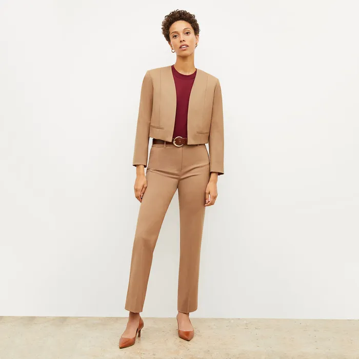 Jackets Women M M LaFleur The Neale Jacket 8211 Wool Twill Camel