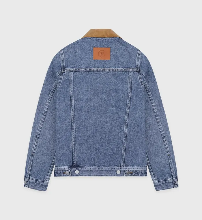 Jackets Women Sporty and Rich Denim Jacket 8211 Medium Blue