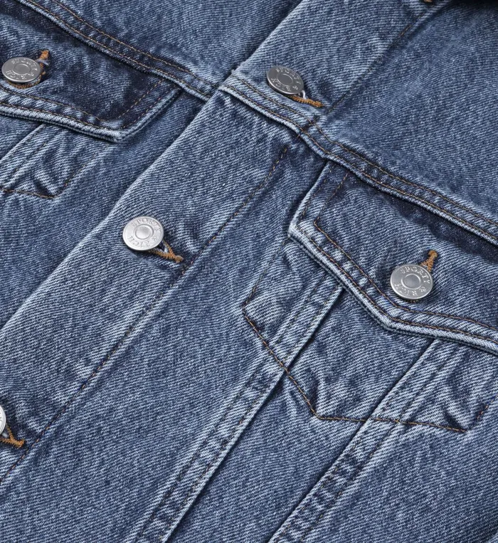 Jackets Women Sporty and Rich Denim Jacket 8211 Medium Blue