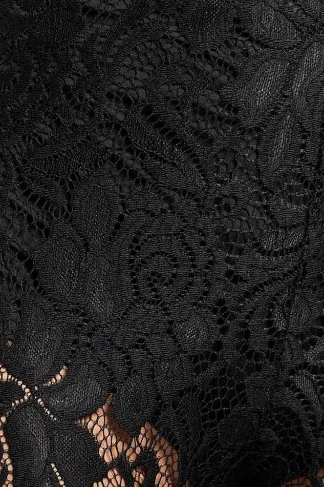 Jaclyn Pants 8211 Mid Waist Lace Straight Leg Pants In Black Women Showpo Pants