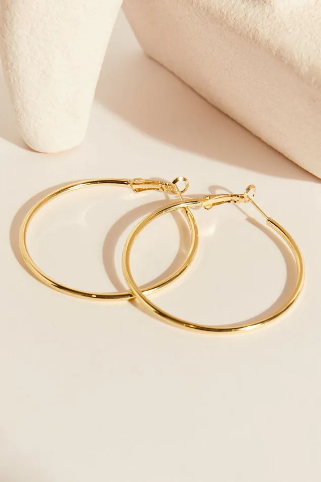 Jaxson Hoop Earrings In Gold Women Showpo Earrings Jaxson Hoop Earrings In Gold Women Showpo Earrings