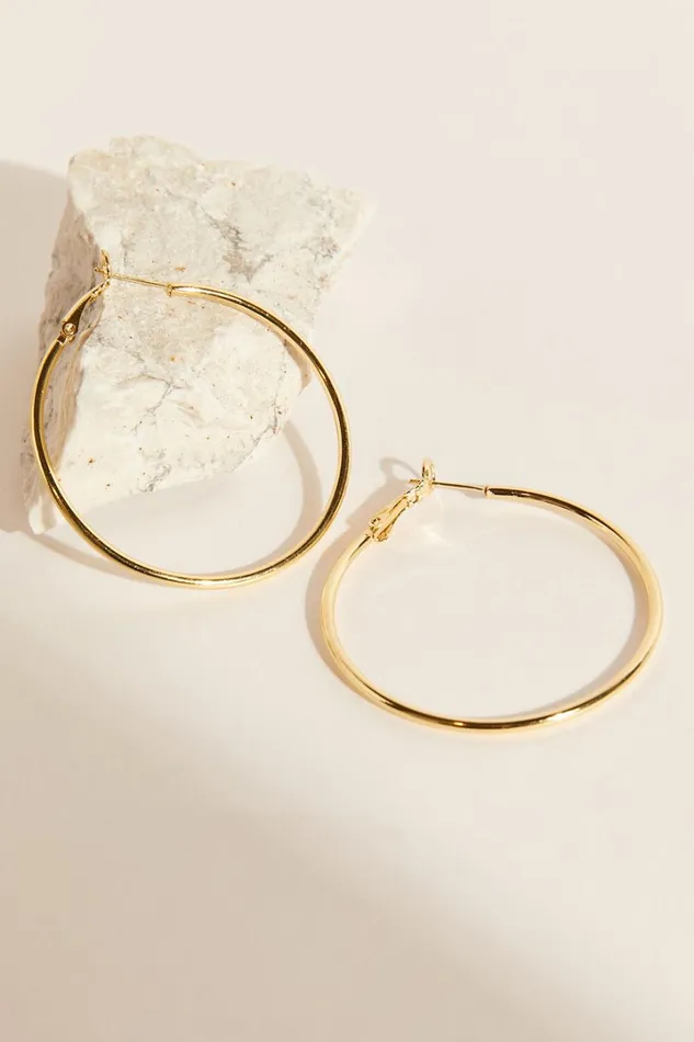 Jaxson Hoop Earrings In Gold Women Showpo Earrings Jaxson Hoop Earrings In Gold Women Showpo Earrings