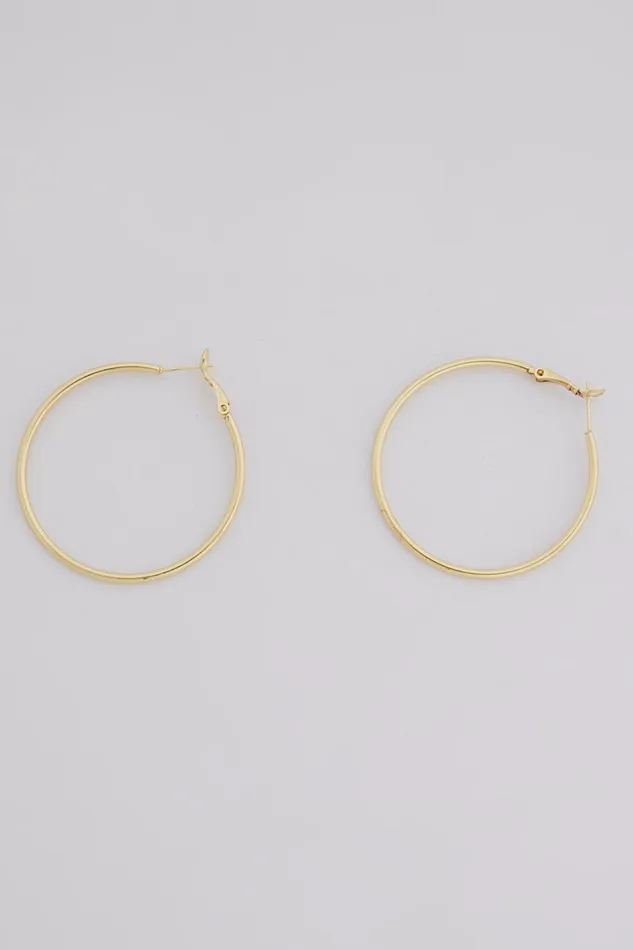 Jaxson Hoop Earrings In Gold Women Showpo Earrings Jaxson Hoop Earrings In Gold Women Showpo Earrings
