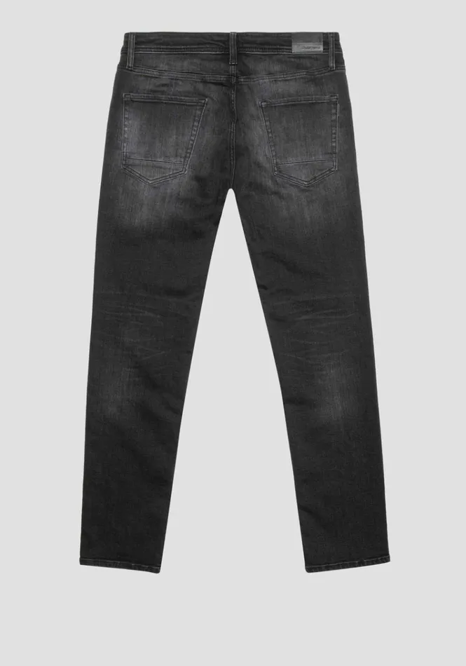 Jeans Men Antony Morato Kurt Tapered Fit Comfort Jeans In Stretch Denim Black