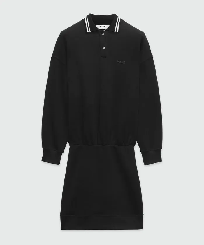 Jersey Polo Dress Women MSGM Dresses