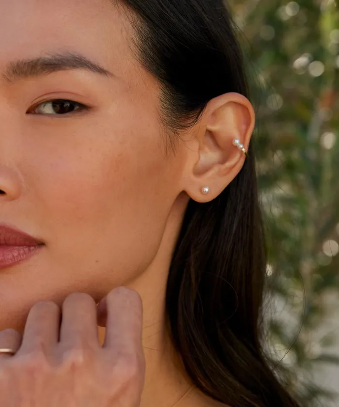 Jewelry Women Jenni Kayne Loren Pearl Ear Cuff Gold
