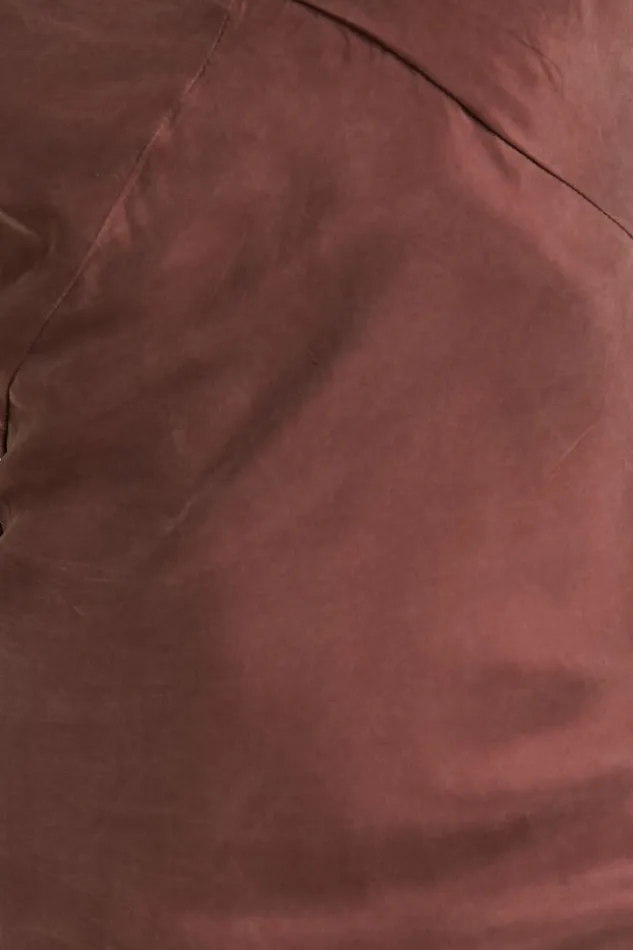 Kaya Midi Dress 8211 Cupro Slip Dress In Chocolate Women Showpo Dresses