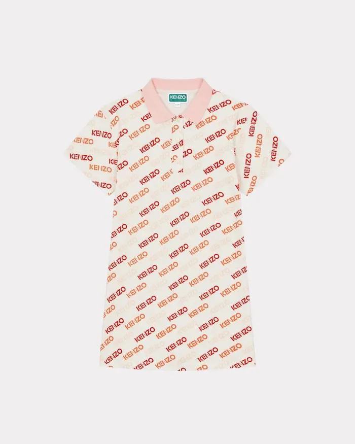 Kenzo Dresses And Skirts Kids Shortsleeved Cotton Dress Off White