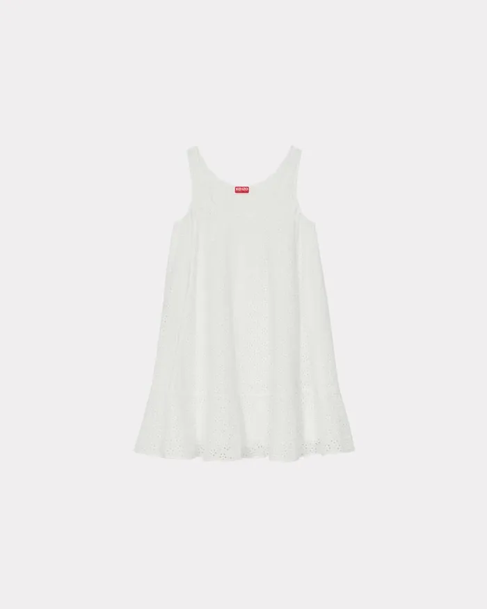 Kenzo Dresses And Skirts Women Boke Flower Broderie Anglaise039 Dress Off White