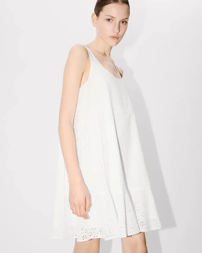 Kenzo Dresses And Skirts Women Boke Flower Broderie Anglaise039 Dress Off White