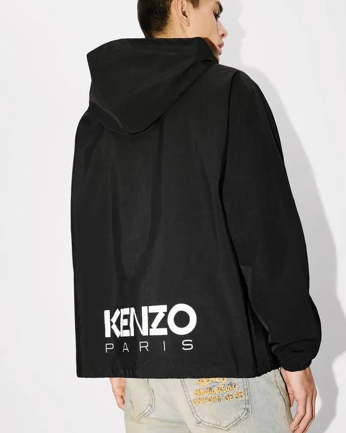 Kenzo Jackets And Coats Men Paris039 Twotone Cropped Windbreaker Black