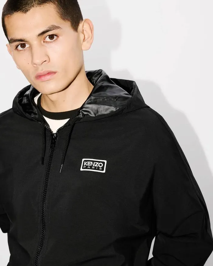 Kenzo Jackets And Coats Men Paris039 Twotone Cropped Windbreaker Black