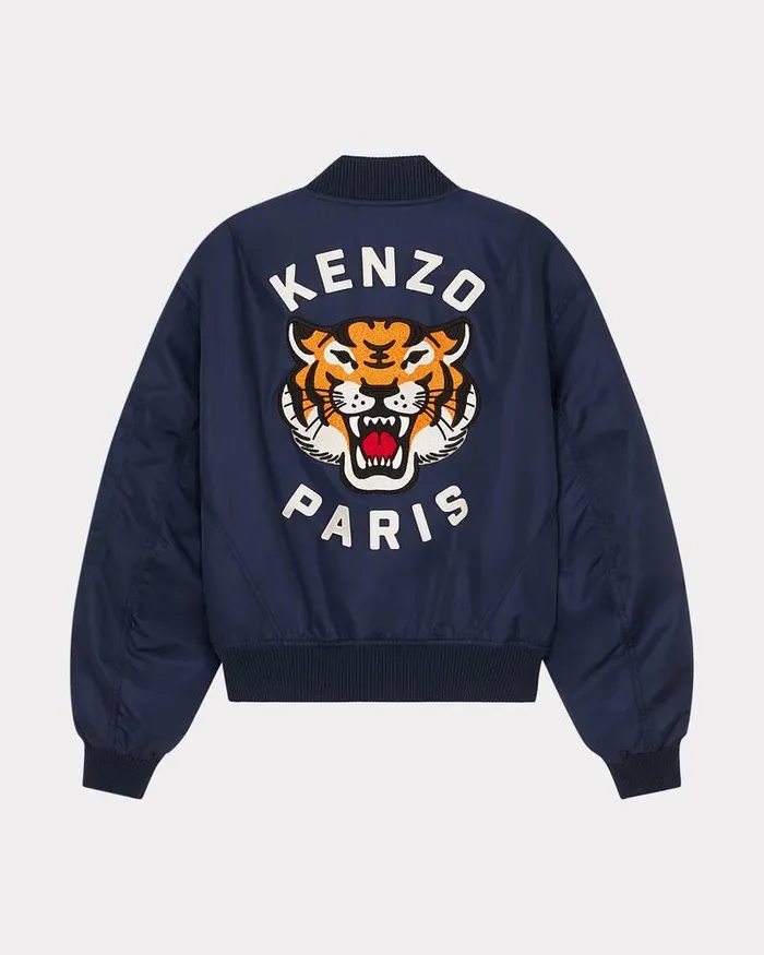Kenzo Jackets And Coats Women Lucky Tiger039 Bomber Jacket Midnight Blue