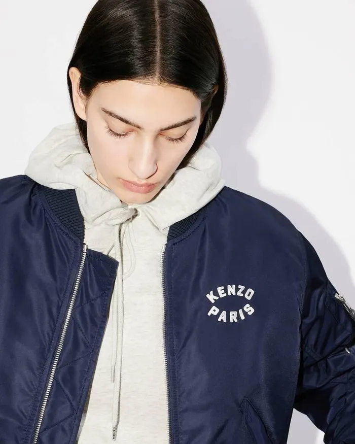Kenzo Jackets And Coats Women Lucky Tiger039 Bomber Jacket Midnight Blue