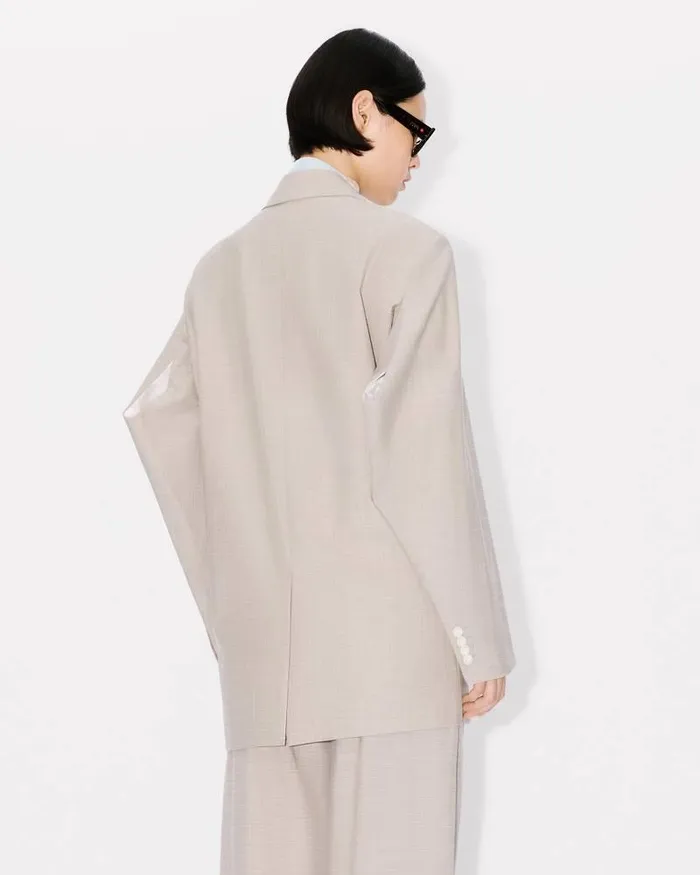 Kenzo Jackets And Coats Women Oversized Tailored Jacket Misty Grey