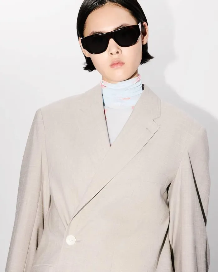 Kenzo Jackets And Coats Women Oversized Tailored Jacket Misty Grey