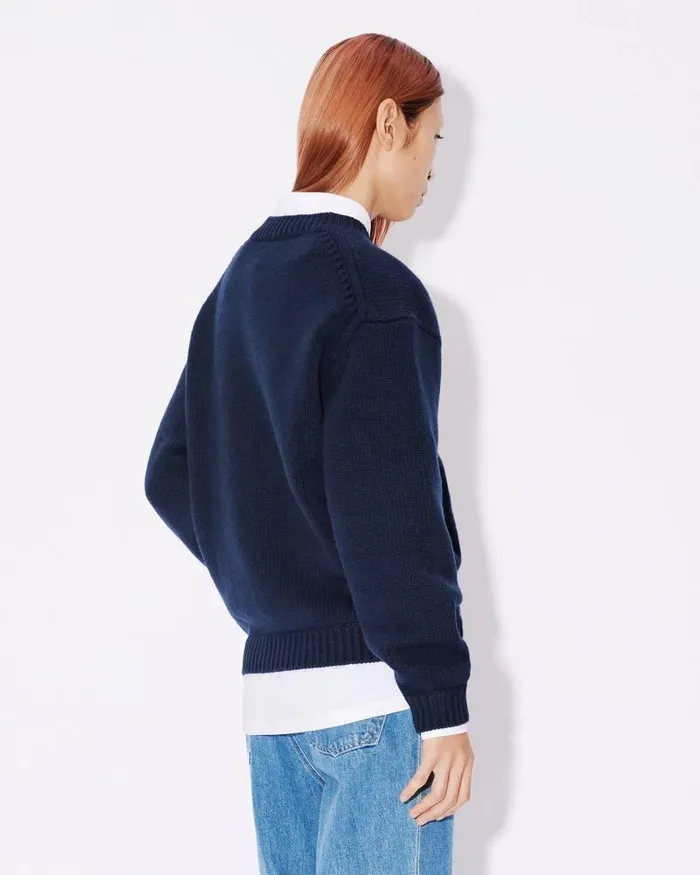 Kenzo Knitwear Women Elephant039 Wool Jumper Midnight Blue