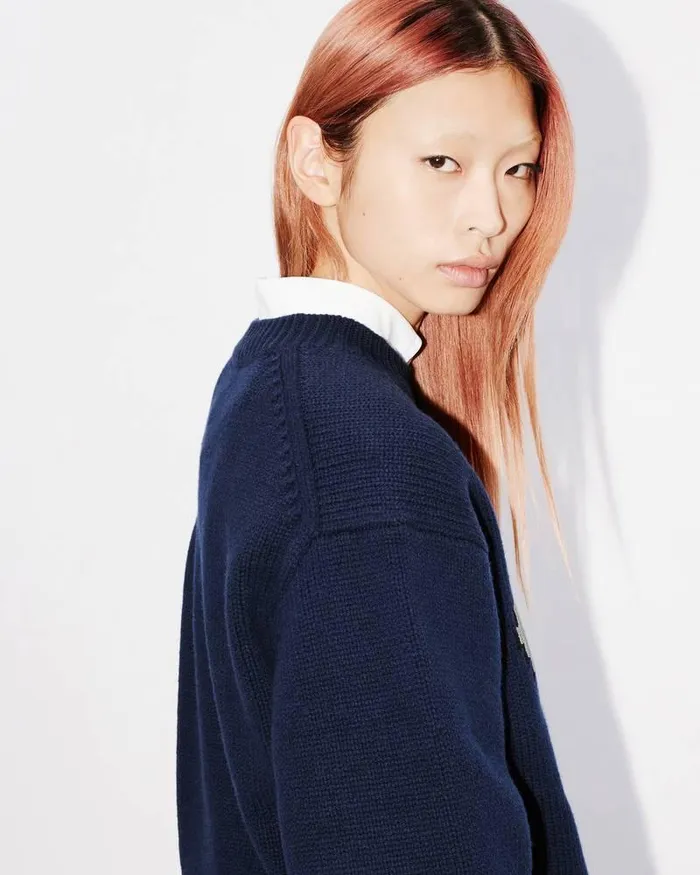 Kenzo Knitwear Women Elephant039 Wool Jumper Midnight Blue