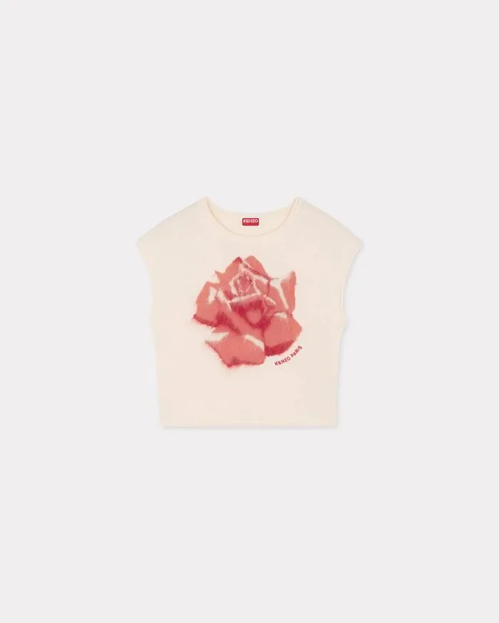Kenzo Knitwear Women Rose039 Top Off White