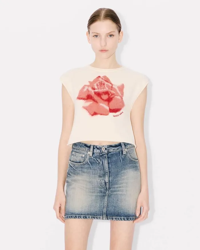 Kenzo Knitwear Women Rose039 Top Off White