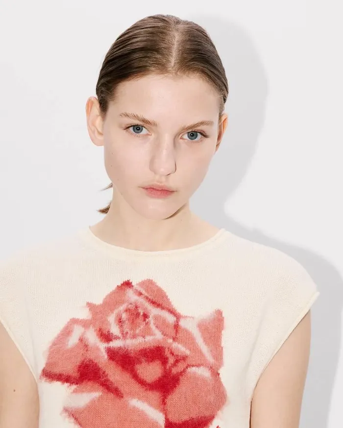 Kenzo Knitwear Women Rose039 Top Off White