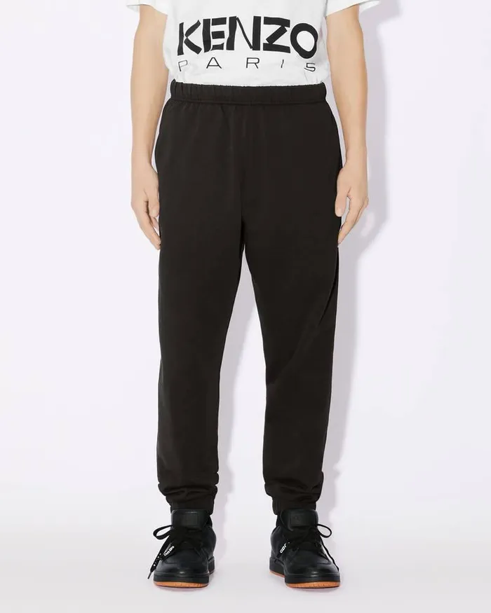 Kenzo Pants And Shorts Men 039Boke Flower039 Embroidered Jogging Bottoms Black