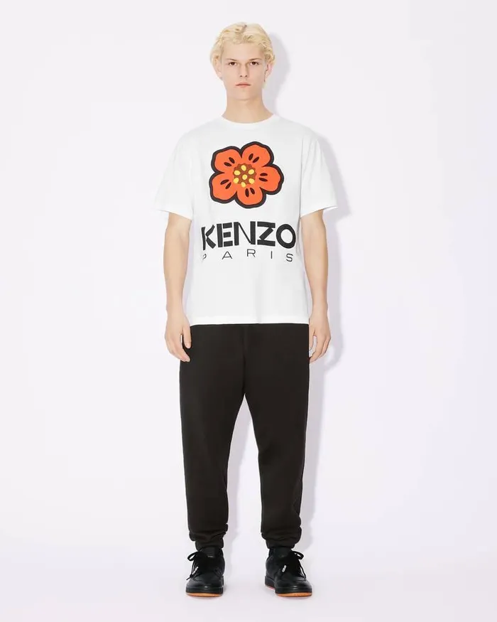 Kenzo Pants And Shorts Men 039Boke Flower039 Embroidered Jogging Bottoms Black