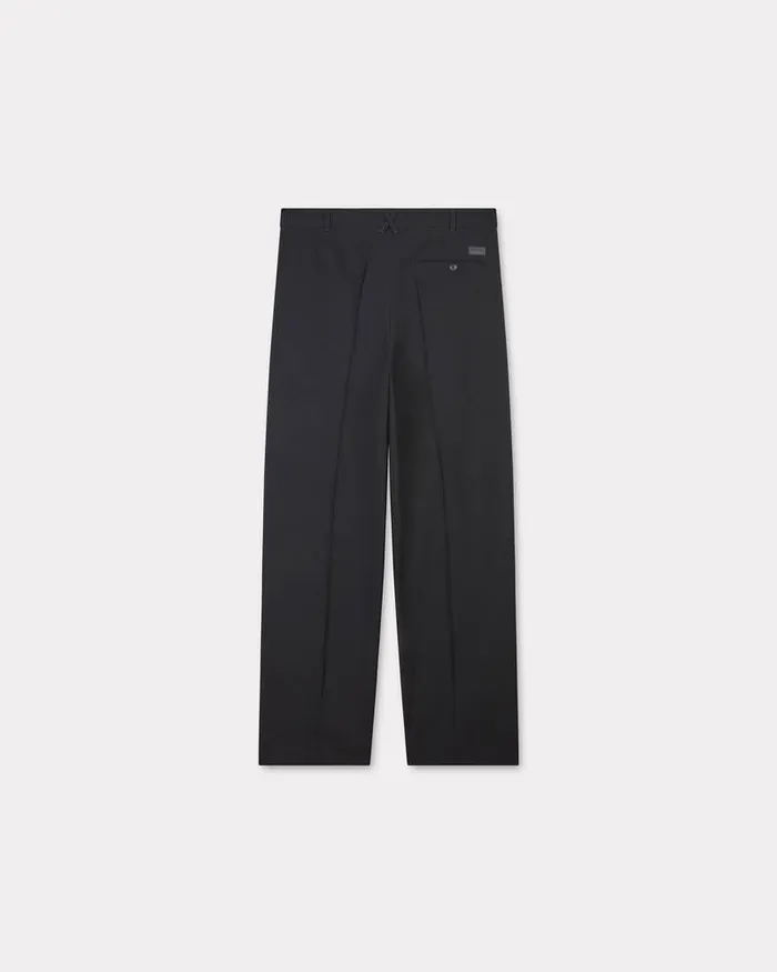 Kenzo Pants And Shorts Men Pleated Tailored Pants Black