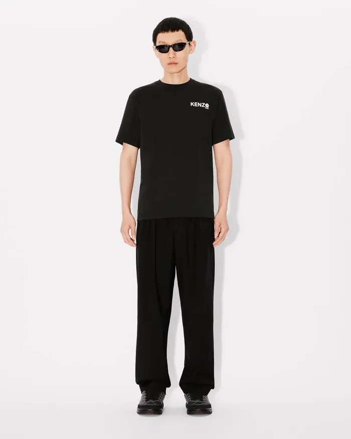 Kenzo Pants And Shorts Men Pleated Tailored Pants Black