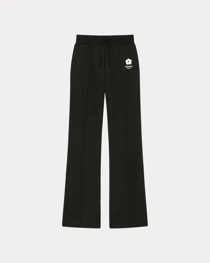 Kenzo Pants And Shorts Women 039Boke Flower 20039 Embroidered Jogging Trousers Black