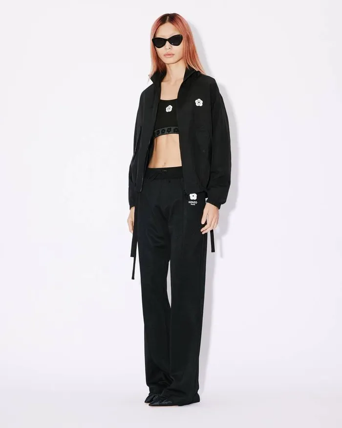 Kenzo Pants And Shorts Women 039Boke Flower 20039 Embroidered Jogging Trousers Black