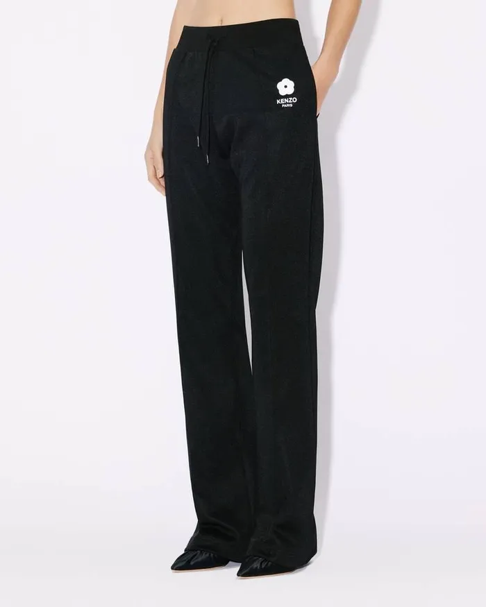 Kenzo Pants And Shorts Women 039Boke Flower 20039 Embroidered Jogging Trousers Black