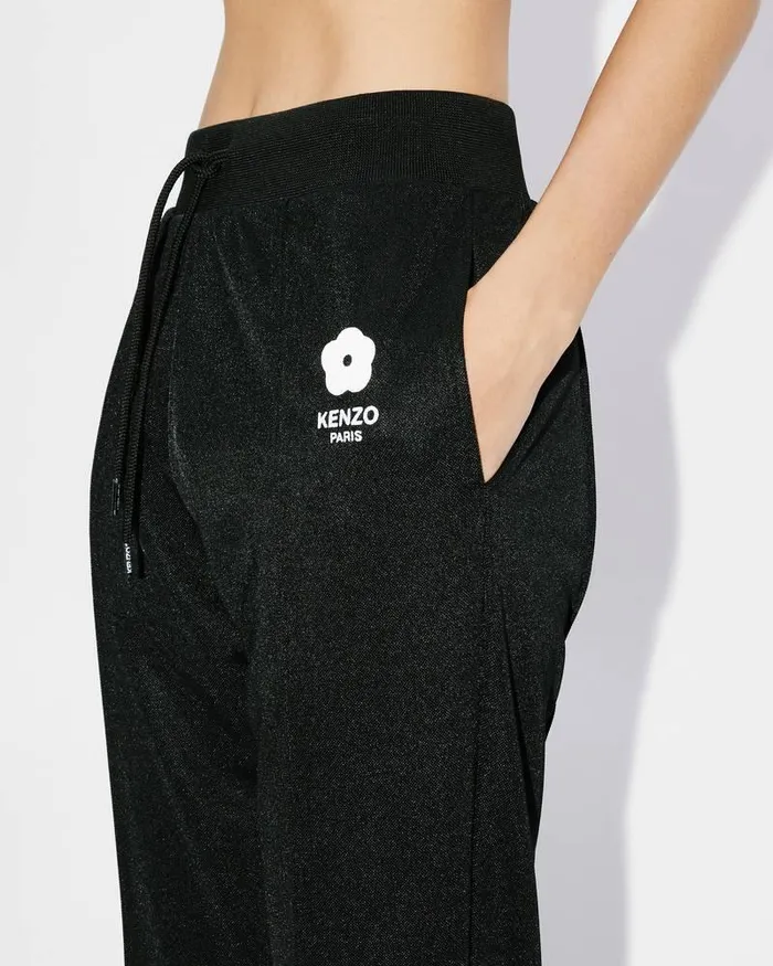 Kenzo Pants And Shorts Women 039Boke Flower 20039 Embroidered Jogging Trousers Black