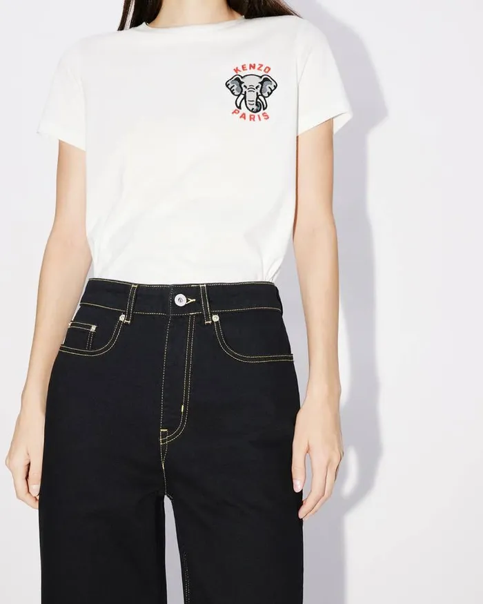 Kenzo Pants And Shorts Women SUMIRE Cropped Jeans Rinse Black Denim