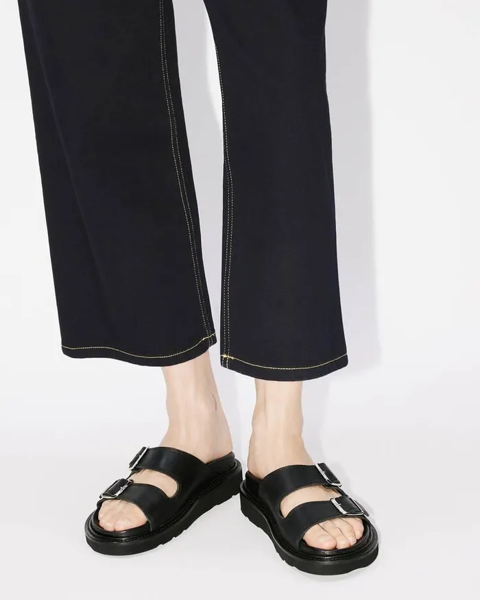 Kenzo Pants And Shorts Women SUMIRE Cropped Jeans Rinse Black Denim
