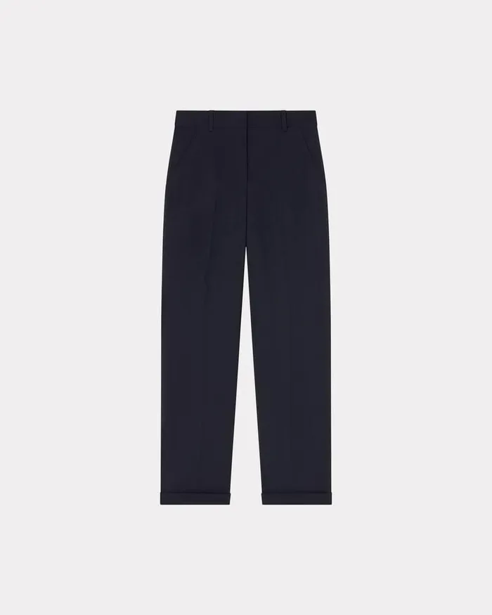 Kenzo Pants And Shorts Women Tailored Trousers Midnight Blue