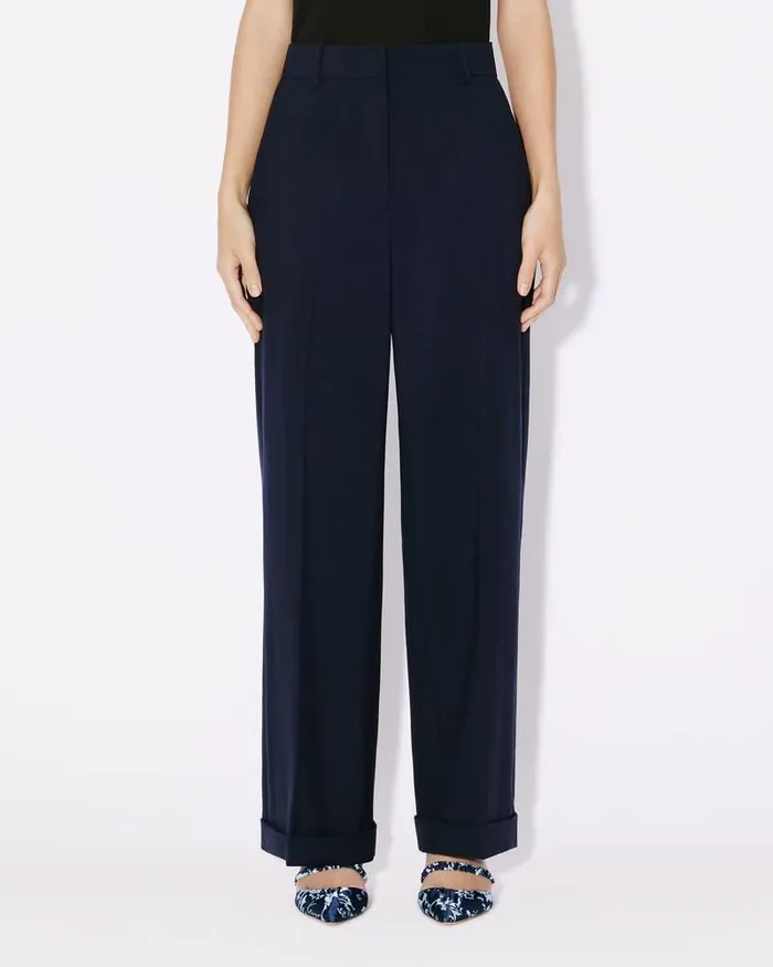 Kenzo Pants And Shorts Women Tailored Trousers Midnight Blue
